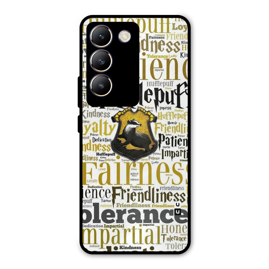 Yellow Fairness Metal Back Case for Vivo Y200e