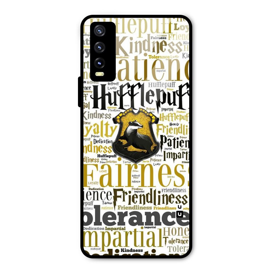 Yellow Fairness Metal Back Case for Vivo Y20g
