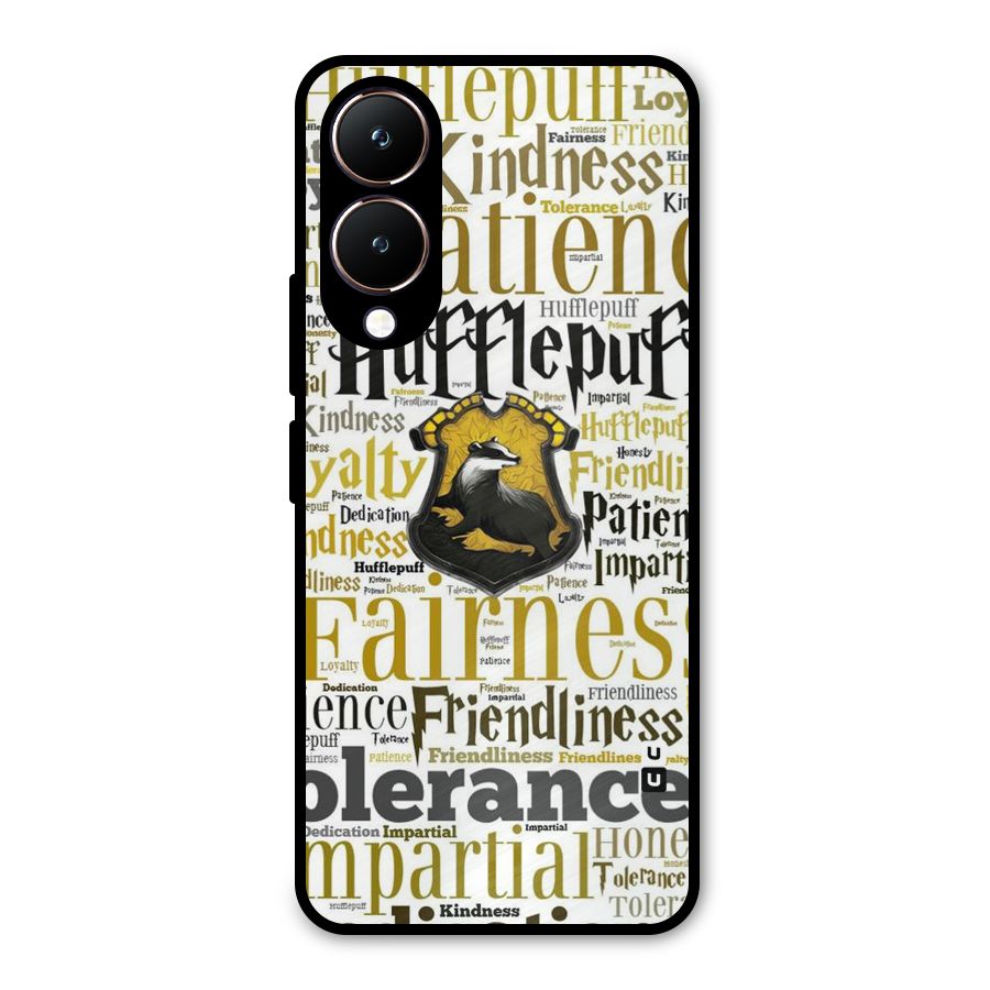 Yellow Fairness Metal Back Case for Vivo Y28