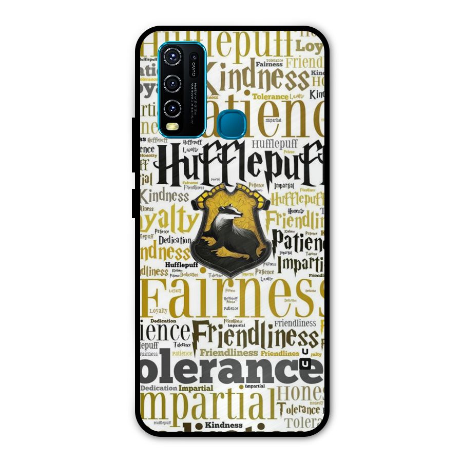 Yellow Fairness Metal Back Case for Vivo Y30