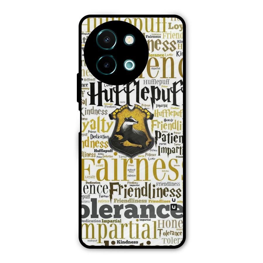 Yellow Fairness Metal Back Case for Vivo Y58
