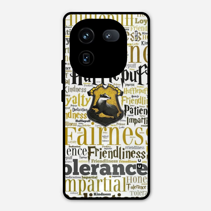 Yellow Fairness Metal Back Case for iQOO 12