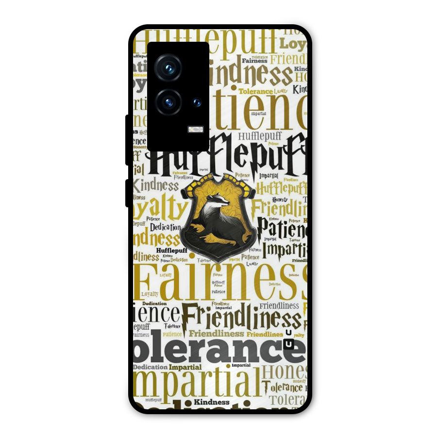 Yellow Fairness Metal Back Case for iQOO 9 5G