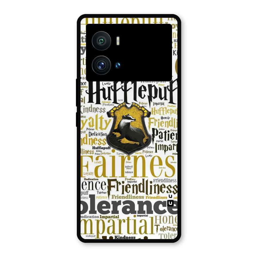 Yellow Fairness Metal Back Case for iQOO 9 Pro