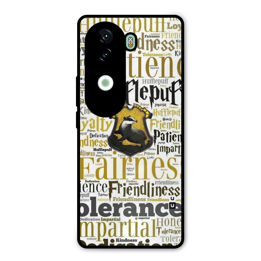 Yellow Fairness Metal Back Case for iQOO Z9s