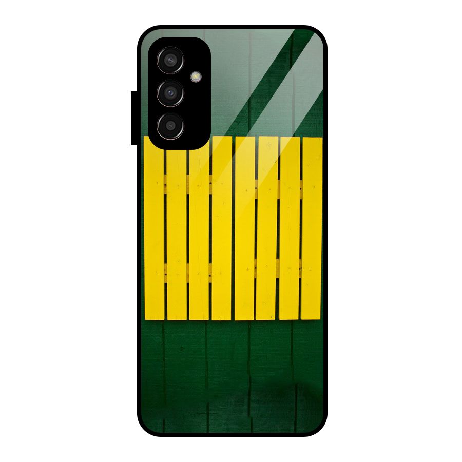 Yellow Fence Glass Back Case for Galaxy F13