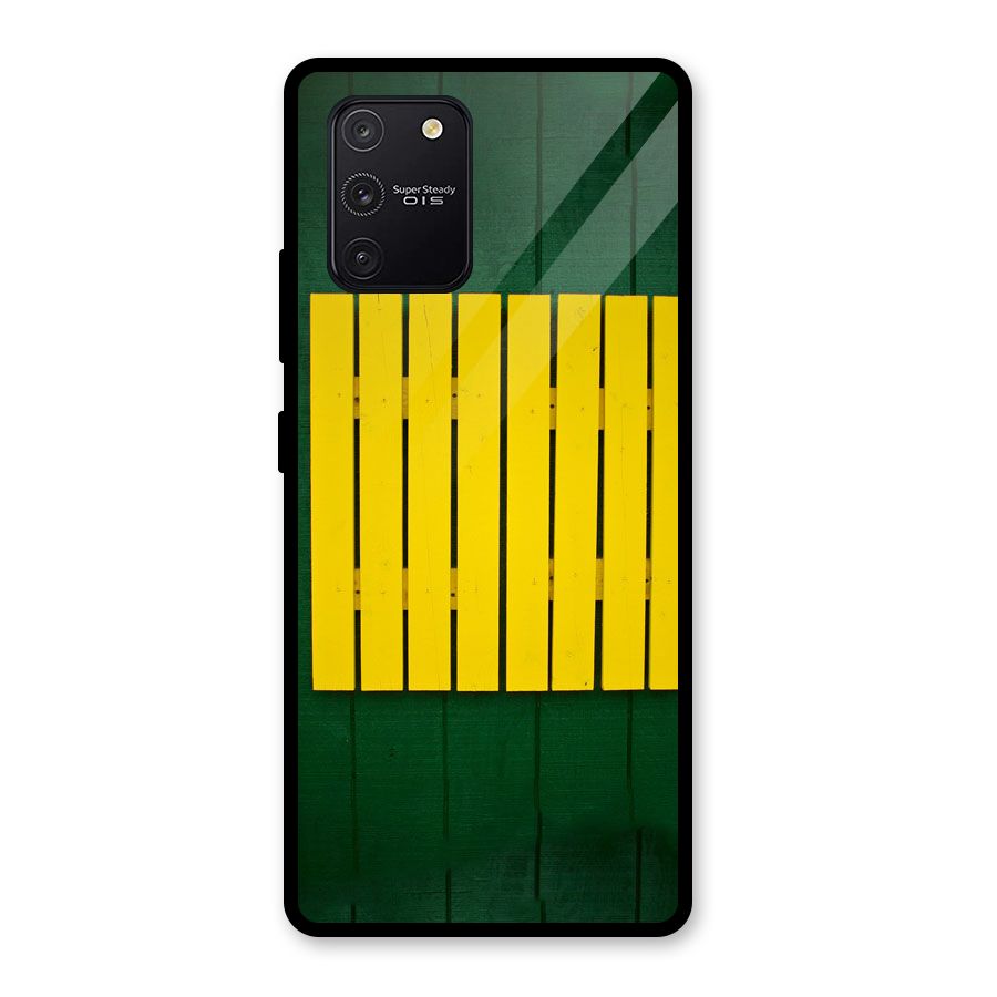 Yellow Fence Glass Back Case for Galaxy S10 Lite