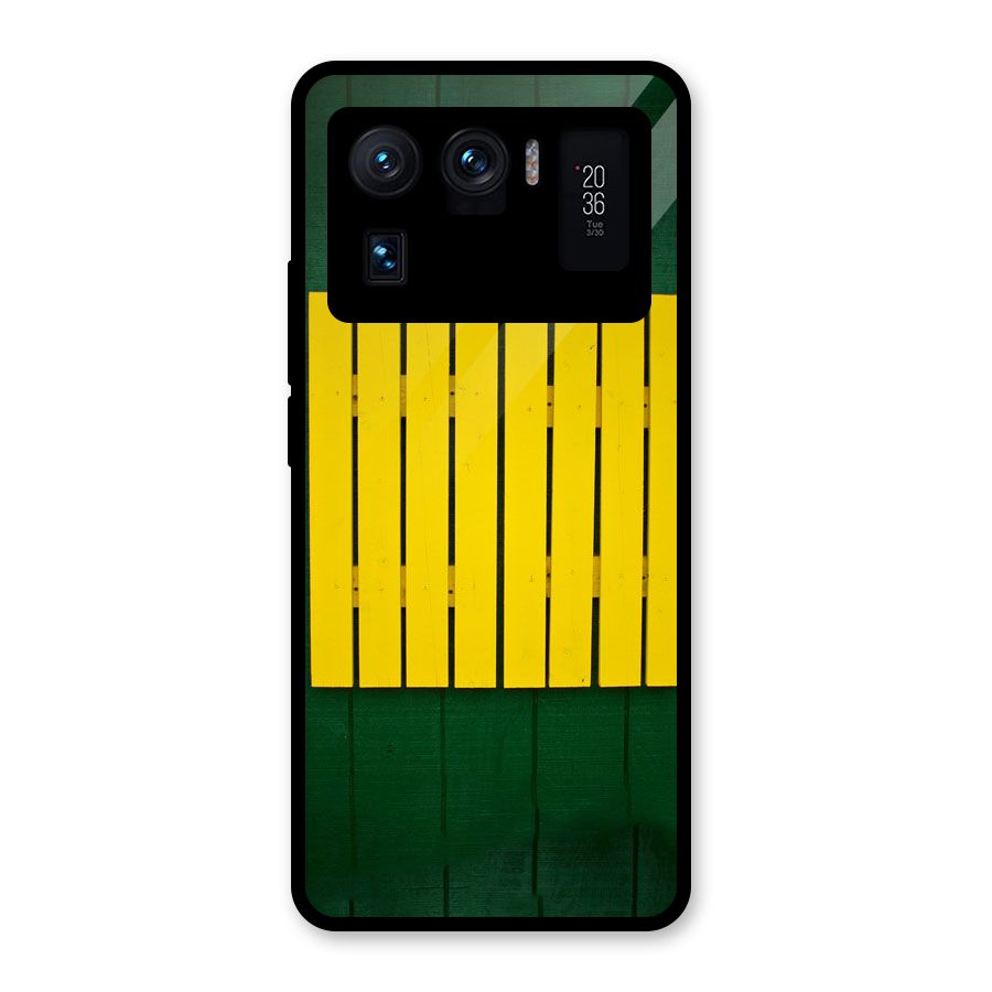 Yellow Fence Glass Back Case for Mi 11 Ultra
