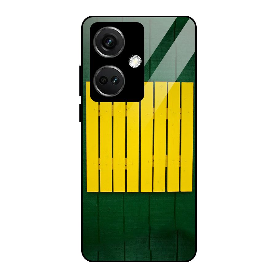 Yellow Fence Glass Back Case for OnePlus Nord CE 3 5G
