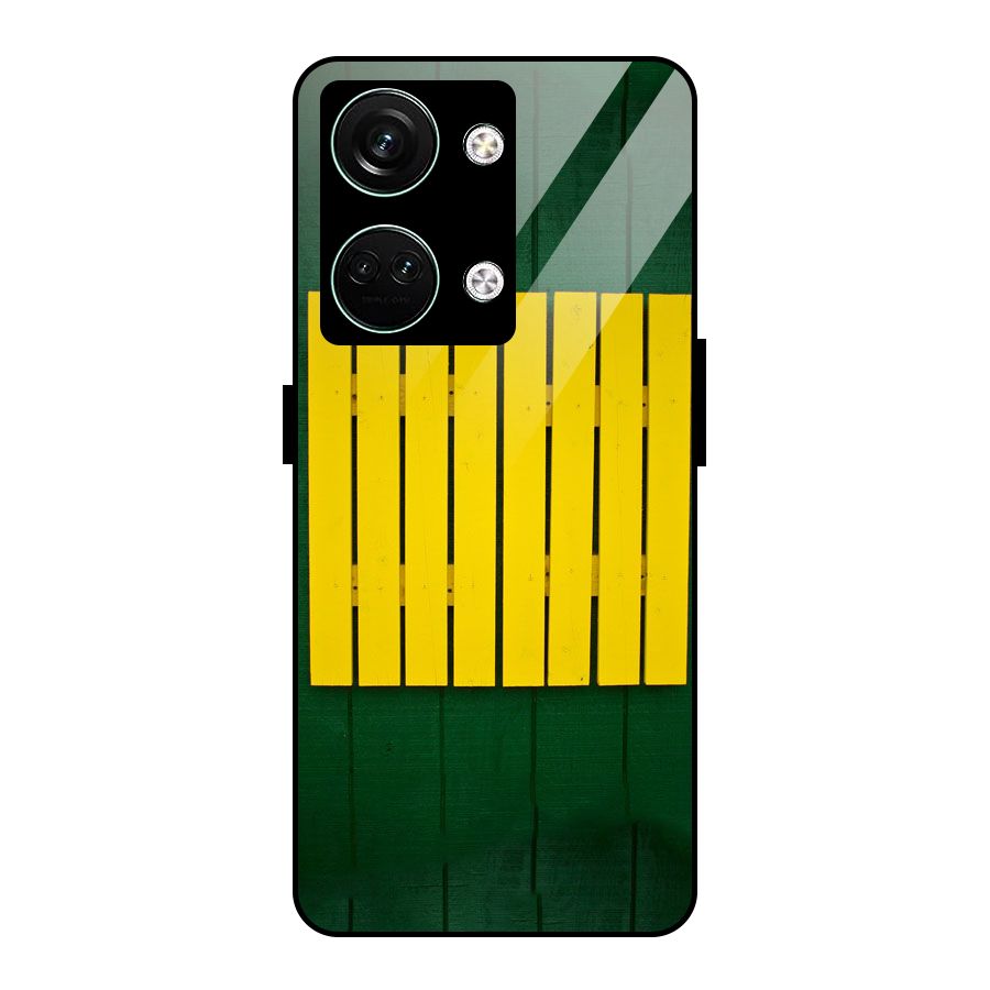 Yellow Fence Glass Back Case for Oneplus Nord 3