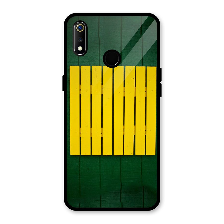 Yellow Fence Glass Back Case for Realme 3i