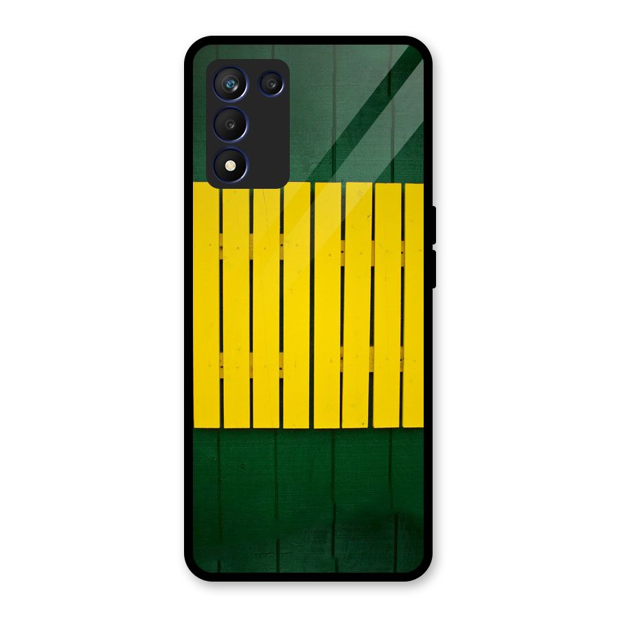 Yellow Fence Glass Back Case for Realme 9 5G Speed