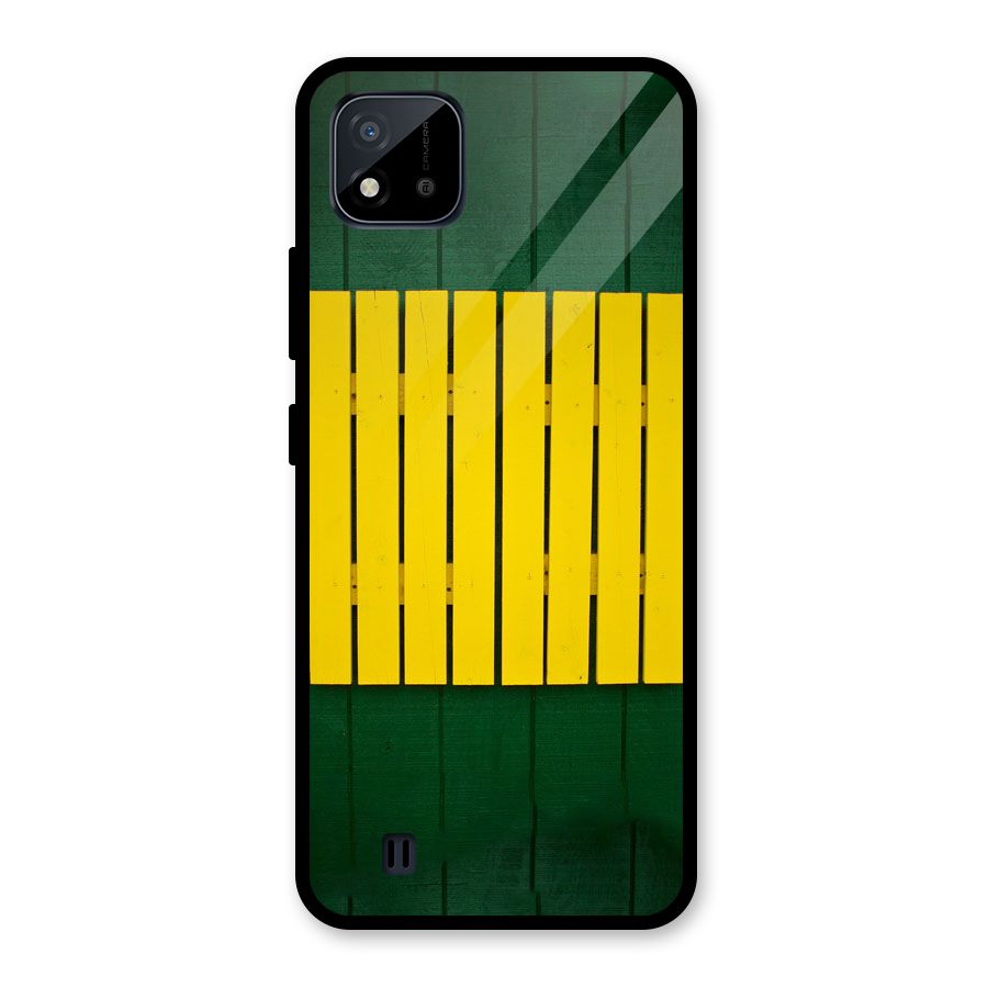 Yellow Fence Glass Back Case for Realme C11 2021