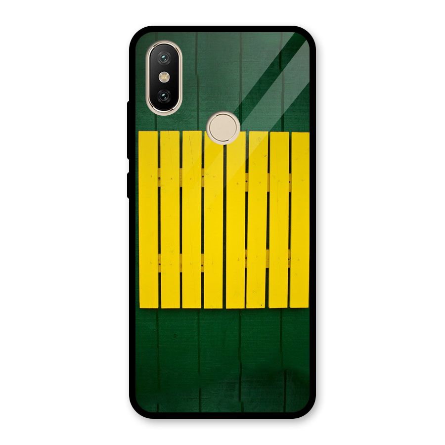 Yellow Fence Glass Back Case for Redmi A2