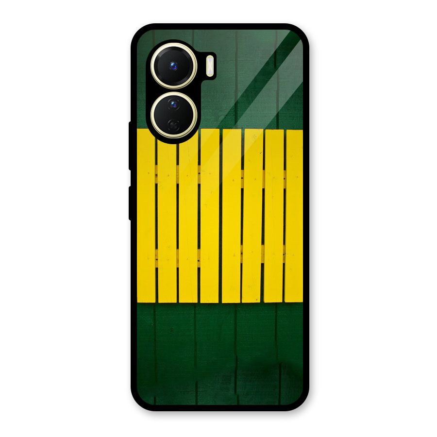 Yellow Fence Glass Back Case for Vivo Y56