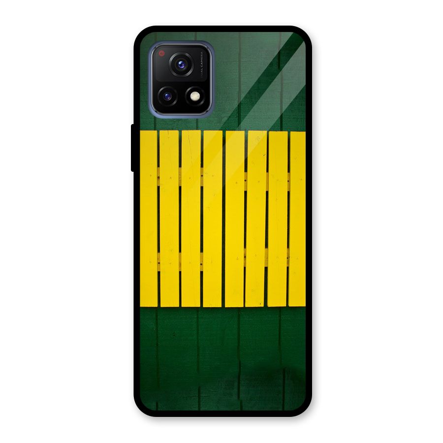 Yellow Fence Glass Back Case for Vivo Y72 5G