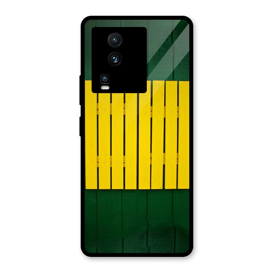Yellow Fence Glass Back Case for Vivo iQOO Neo 7