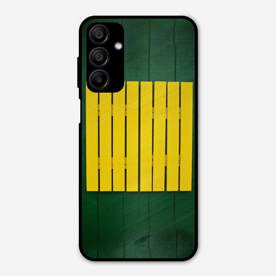 Yellow Fence Metal Back Case for Galaxy A15 5G