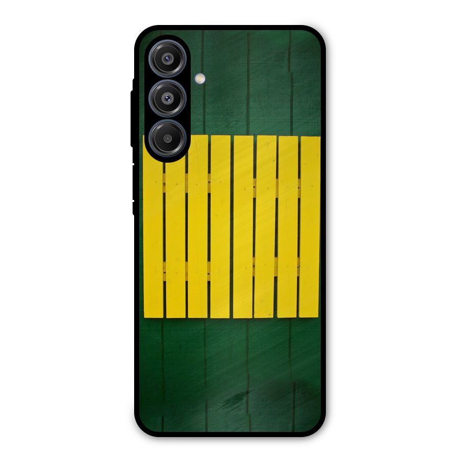 Yellow Fence Metal Back Case for Galaxy A16 5G
