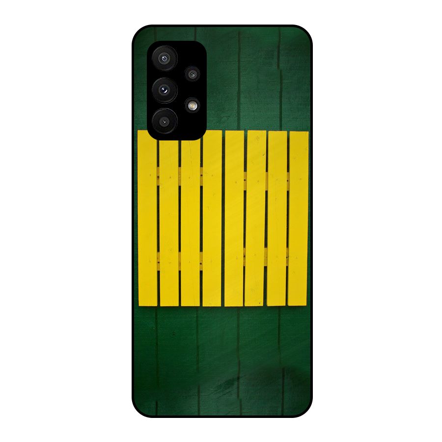 Yellow Fence Metal Back Case for Galaxy A23