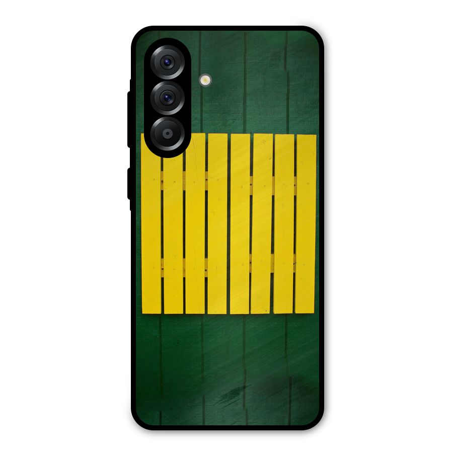 Yellow Fence Metal Back Case for Galaxy A36