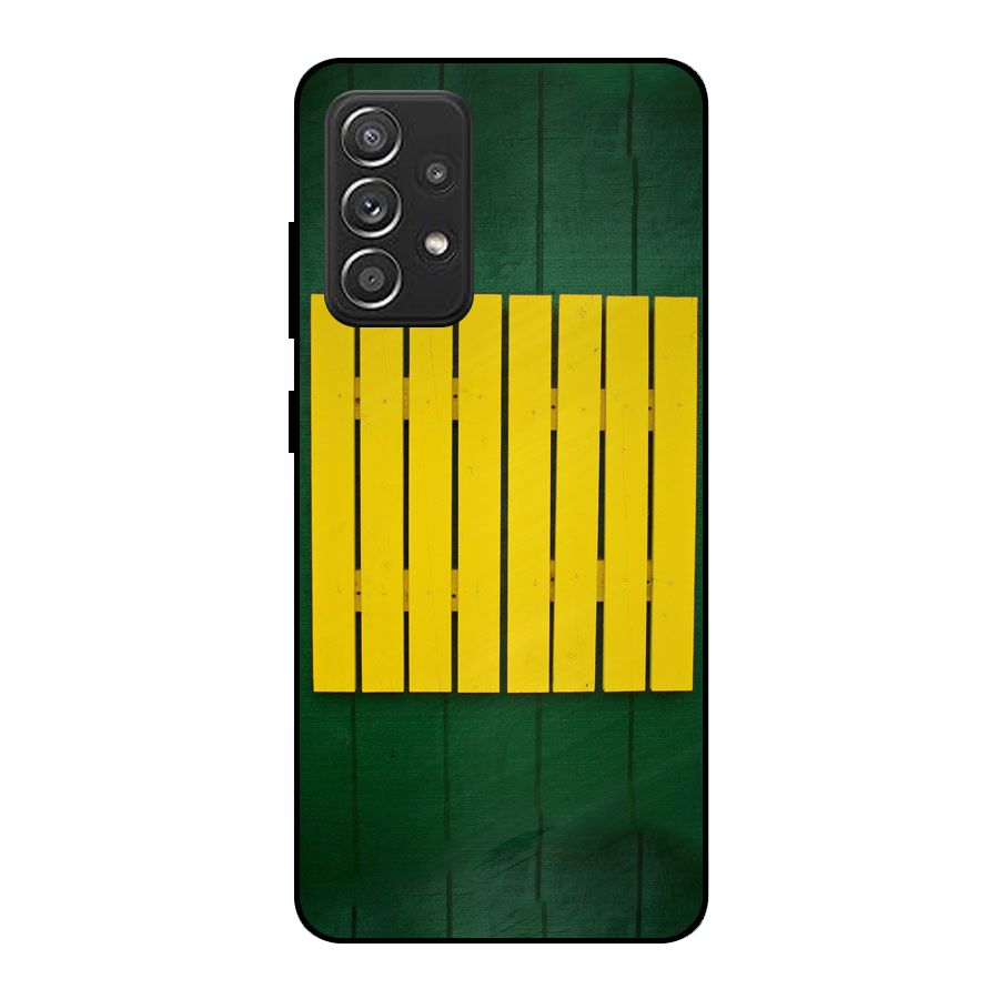 Yellow Fence Metal Back Case for Galaxy A52s 5G