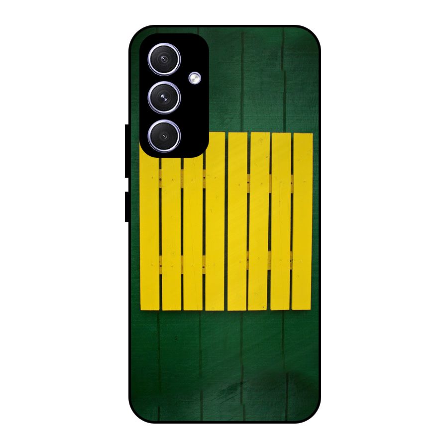 Yellow Fence Metal Back Case for Galaxy A54