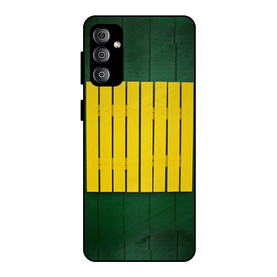 Yellow Fence Metal Back Case for Galaxy F23