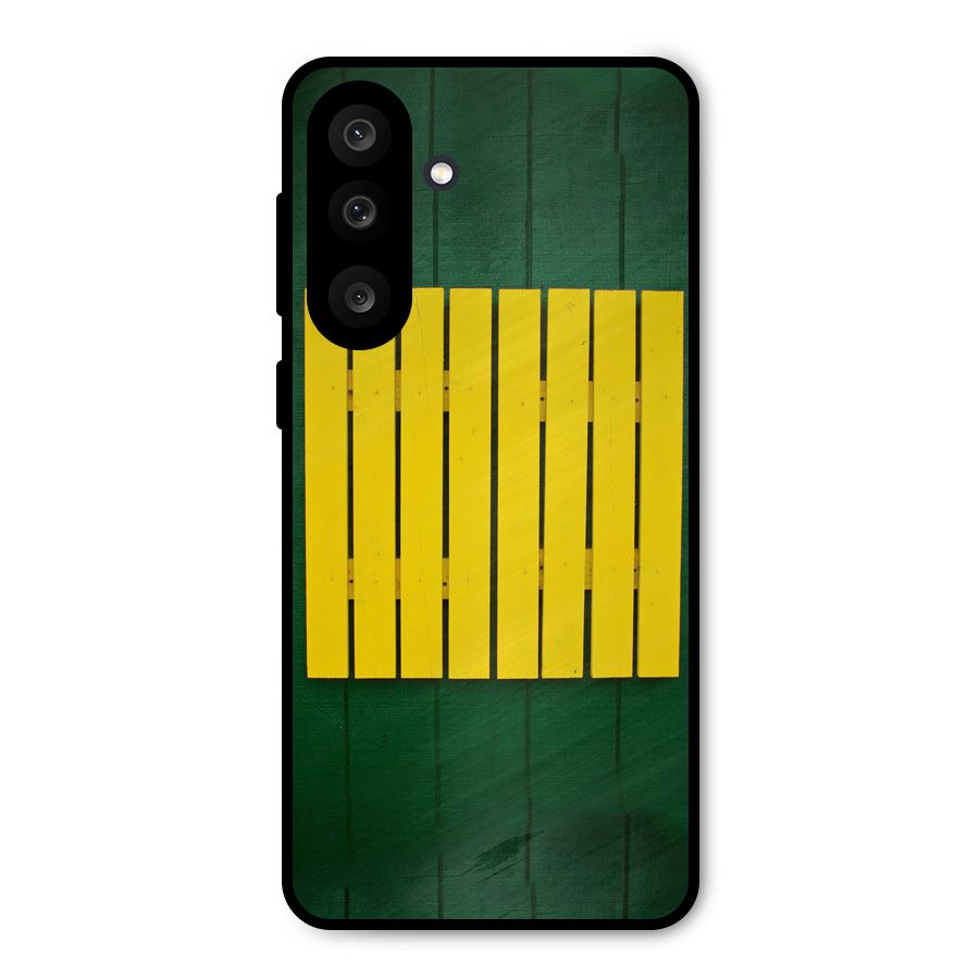 Yellow Fence Metal Back Case for Galaxy F56