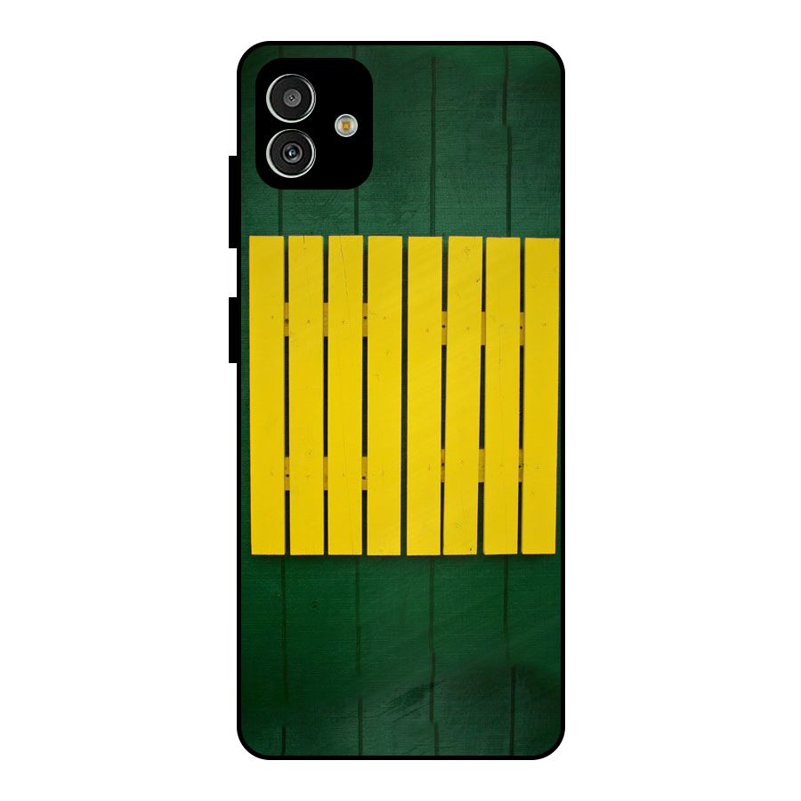 Yellow Fence Metal Back Case for Galaxy M13 5G