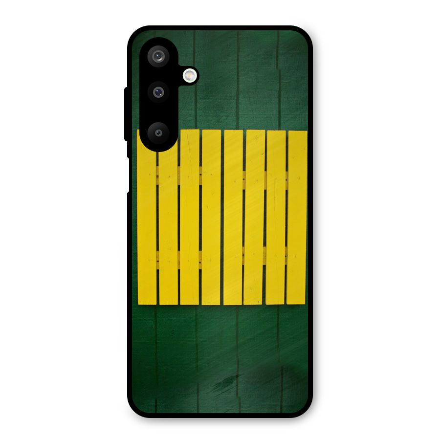 Yellow Fence Metal Back Case for Galaxy M16