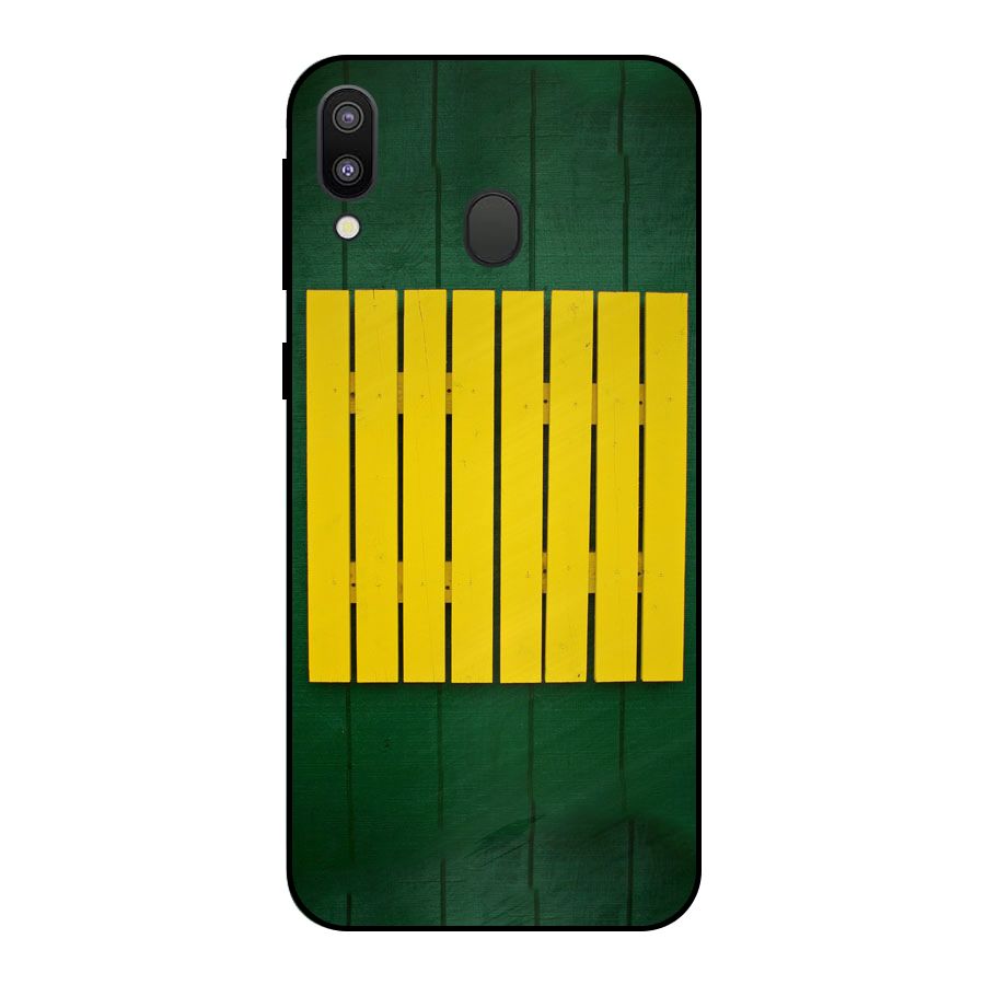 Yellow Fence Metal Back Case for Galaxy M20