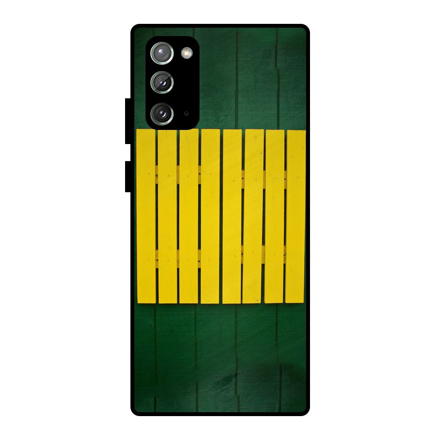 Yellow Fence Metal Back Case for Galaxy Note 20