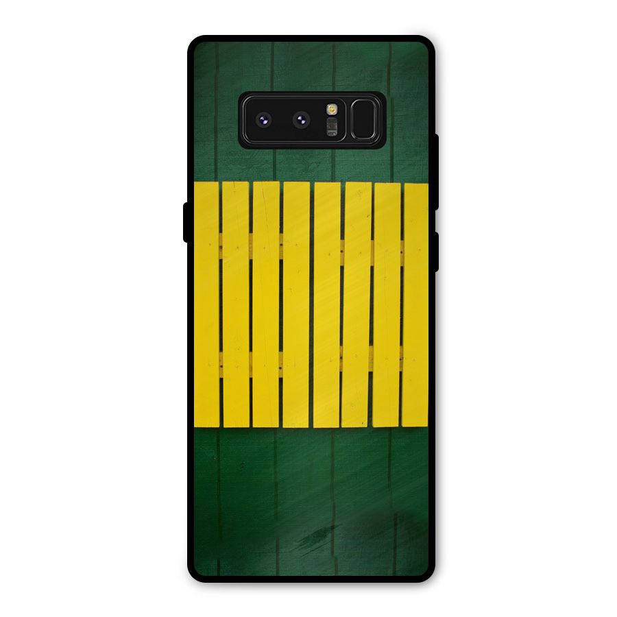 Yellow Fence Metal Back Case for Galaxy Note 8