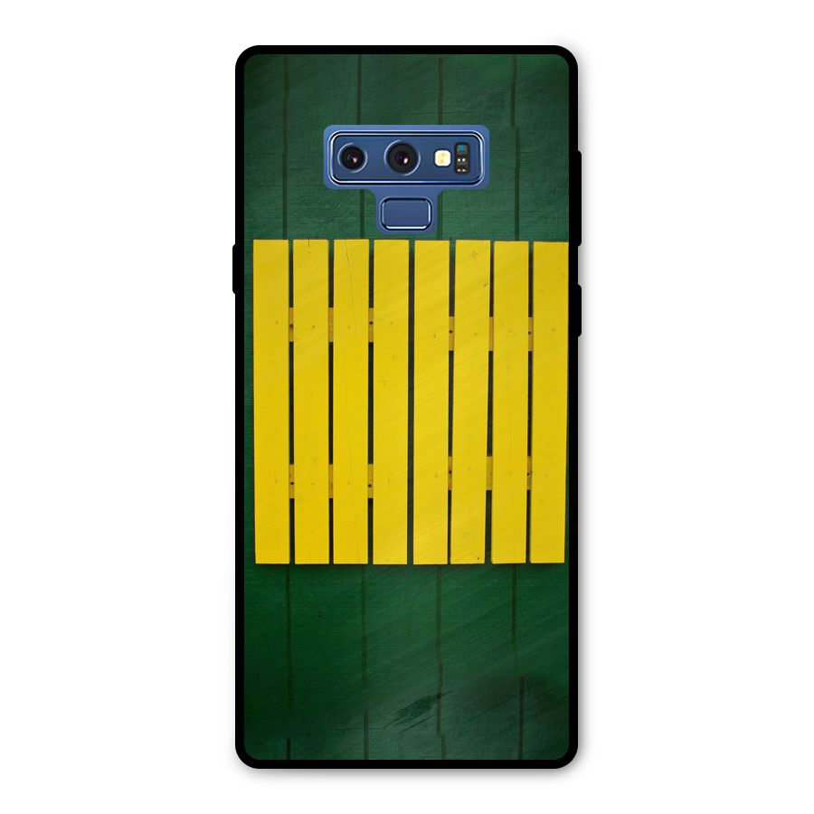 Yellow Fence Metal Back Case for Galaxy Note 9