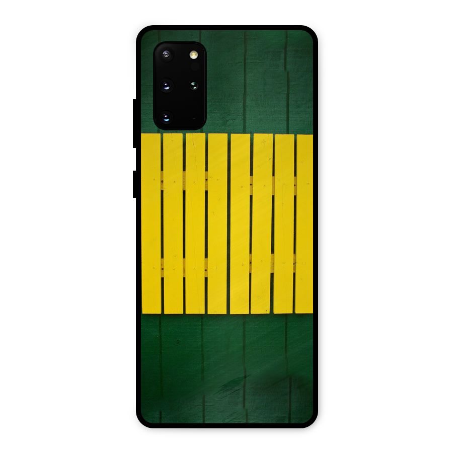 Yellow Fence Metal Back Case for Galaxy S20 Plus