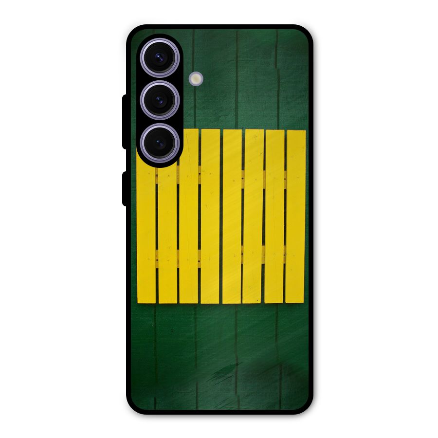 Yellow Fence Metal Back Case for Galaxy S24