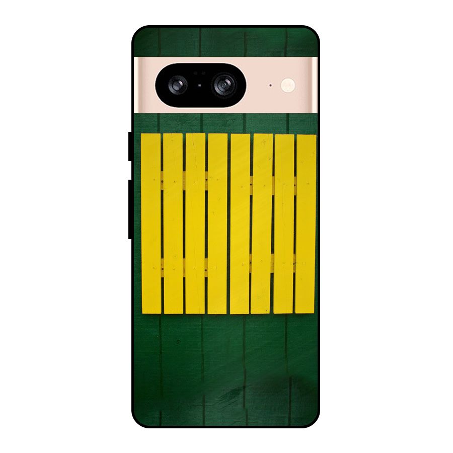 Yellow Fence Metal Back Case for Google Pixel 8