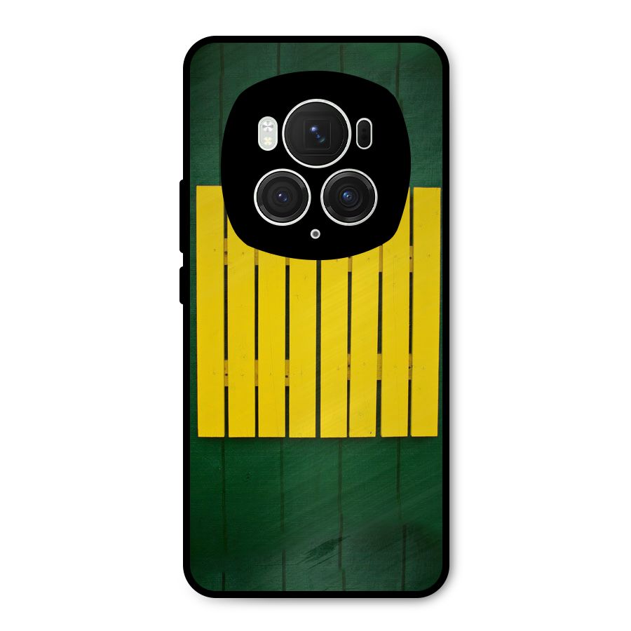 Yellow Fence Metal Back Case for Honor Magic6 Pro