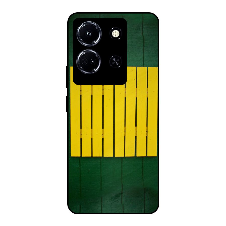 Yellow Fence Metal Back Case for Infinix Note 30 5G
