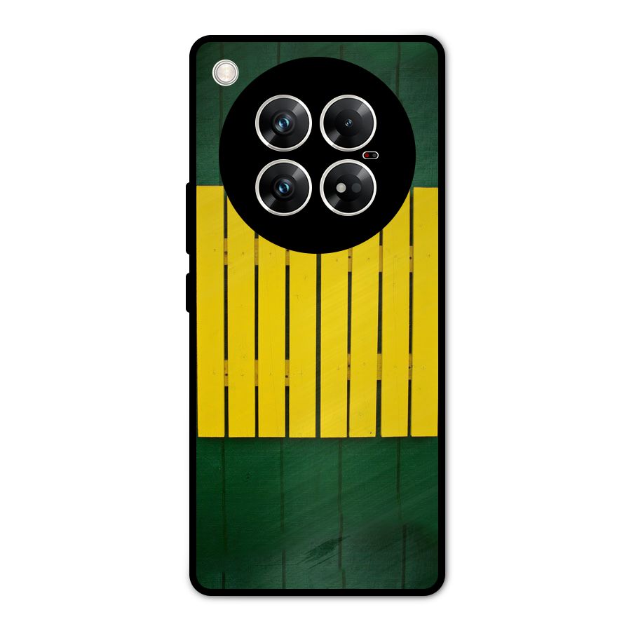 Yellow Fence Metal Back Case for Infinix Zero 40 5G