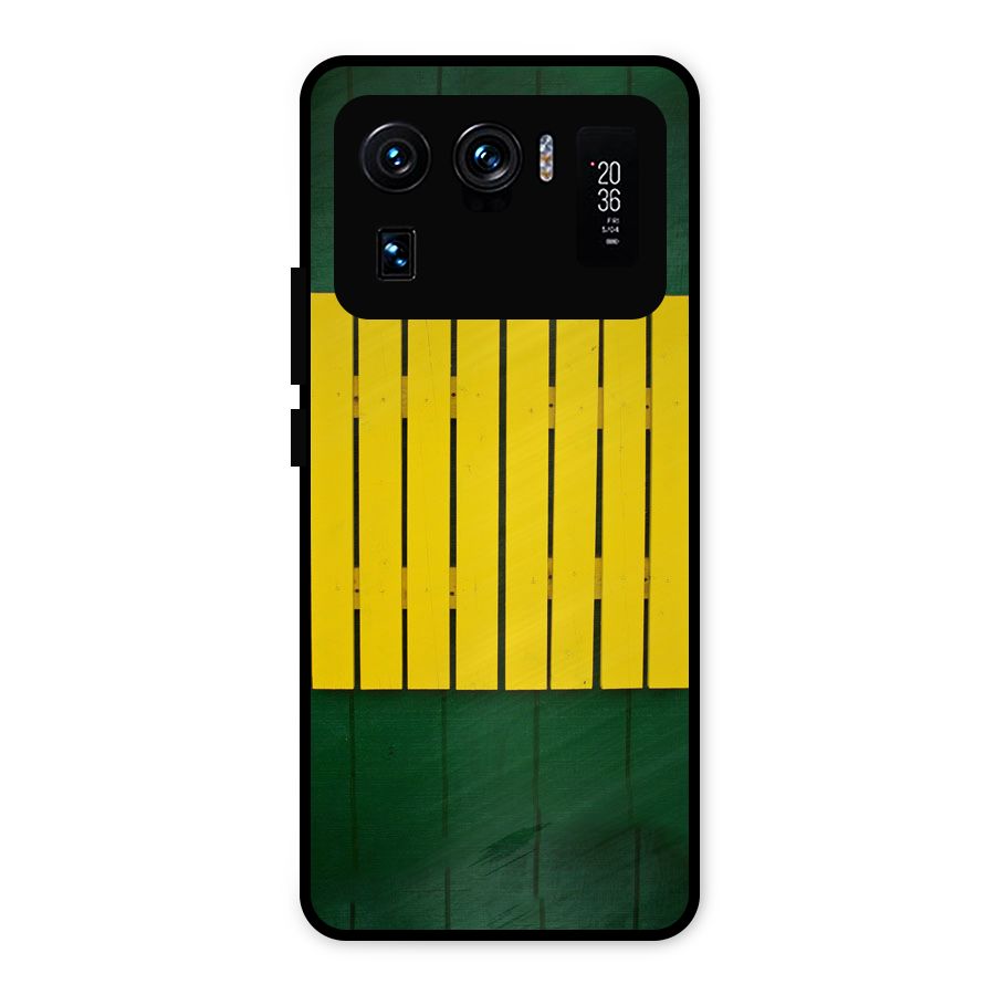Yellow Fence Metal Back Case for Mi 11 Ultra