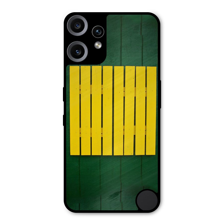 Yellow Fence Metal Back Case for Nothing CMF Phone 2 Pro