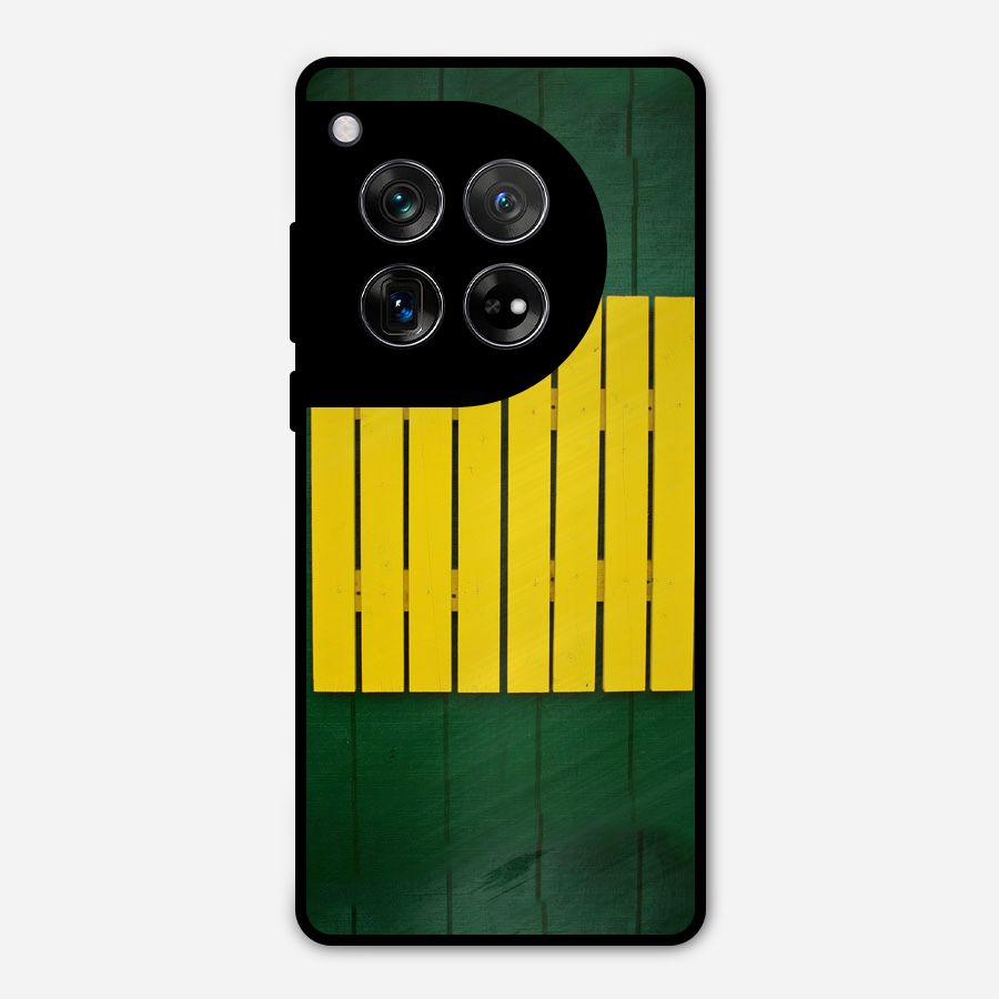 Yellow Fence Metal Back Case for OnePlus 12