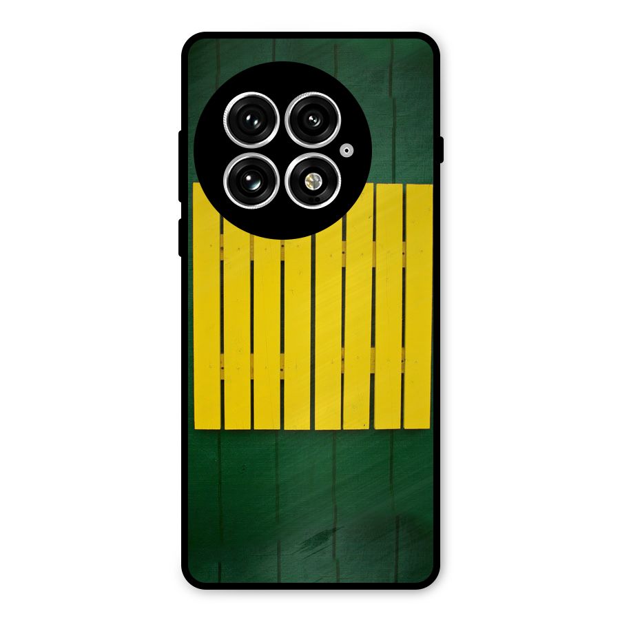 Yellow Fence Metal Back Case for OnePlus 13