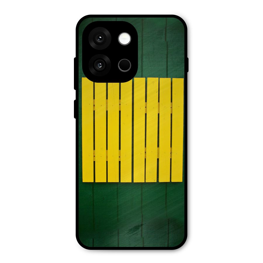 Yellow Fence Metal Back Case for OnePlus 13s