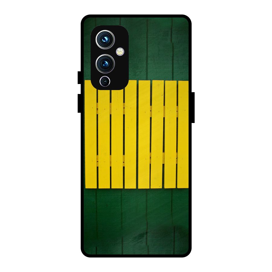 Yellow Fence Metal Back Case for OnePlus 9