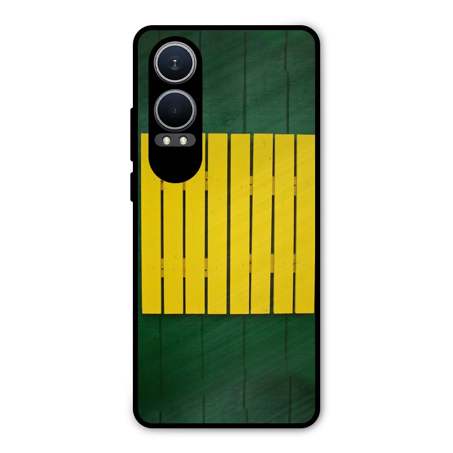 Yellow Fence Metal Back Case for OnePlus Nord CE4 Lite