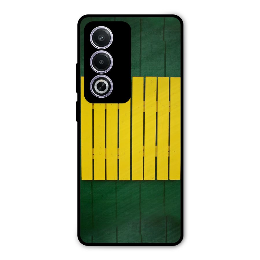 Yellow Fence Metal Back Case for Oppo K12x