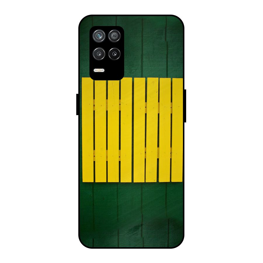 Yellow Fence Metal Back Case for Realme 9 5G